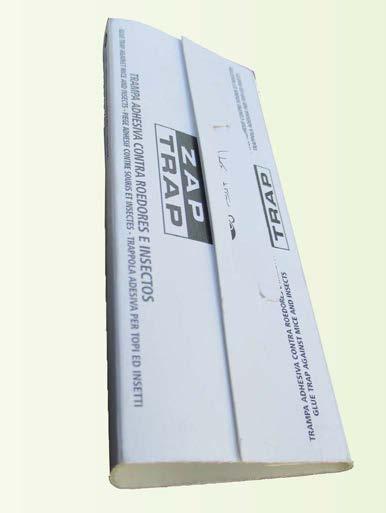Zap Trap egércsapda Irtószermentes, ragasztós egércsapda monitoringozáshoz, kisebb fertőzés megszüntetéséhez Védőfóliával és attraktánsokkal (banán, maláta, édesgyökér) ellátott ragasztós felületű