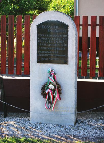 16. KOSSUTH EMLÉKHELY 16. Kossuth Lajos, megyei követtársa, Vattai Battha Sámuel (1791-1877) kúriájában vendégeskedett két éjszakán keresztül.