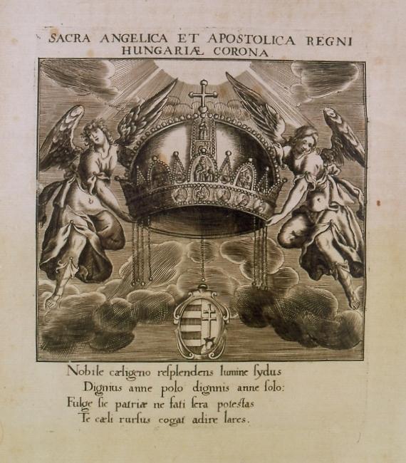 Révay Péter (1568-1622) koronaőr leírása nyomán készült ábra A "Szent