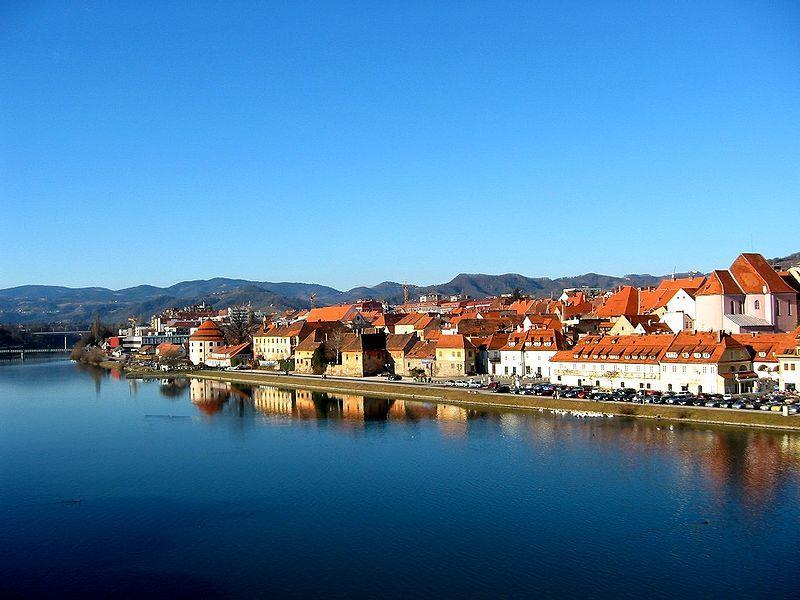 A Dráva Maribornál Osztrák területen ered