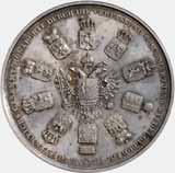 Ezüstérem /Silbermedaille/ (Ag) 1849 a birodalom helyreállítása /auf die Wiederherstellung des Reiches/ Demeter Canzani mûve Wien Av: