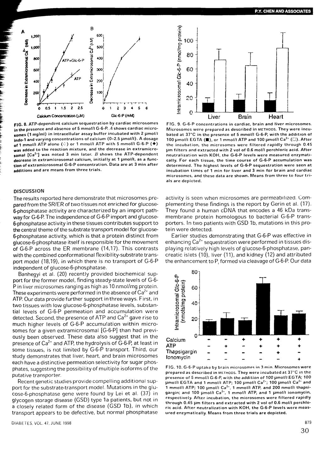 fndort ind varying concentrations of calcium(0-2.5 pmol/l). A dosage of 1mmol/l ATP alone (C) or 1mmol/l ATP with 5mmol/l G-6-P ( ) cally.