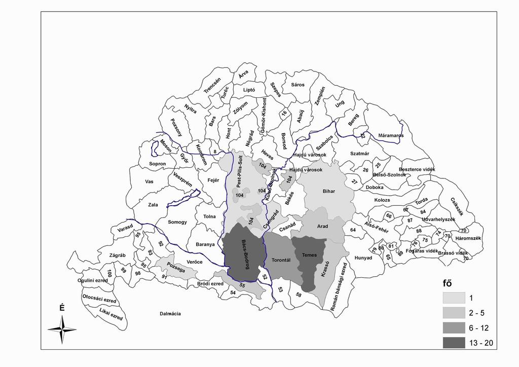 Szerb diákokat kibocsátó megyék megye fı % Arad 5 7,2 Bács-Bodrog 19 27,5 Bihar 1 1,4 Csongrád 1 1,4 Jászkun kerület 3 4,3 Krassó 3 4,3 Pest-Pilis-Solt 1 1,4 Pozsega 1 1,4 Szerém