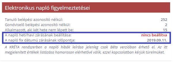 Beállított Naplózárási értékekkel a Dashboard csempe fejlécének színe módosulhat, de a beállított naplózárás értékek a csempén mindig megjelennek.
