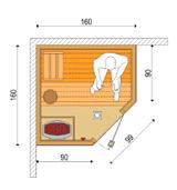 lambériával Szaunakályha Üveg nyílóajtó Feláras lambéria 1 db 6 kw-os Harvia Vega szaunakályha, beépített belső vezérléssel, 20 kg szaunakővel (lávakővel) 1 db 70 190 cm-es edzett víztiszta vagy