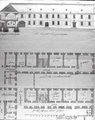 Strakovich Sebestyén kőművesmester terve a gimnázium bővítésére, 1843