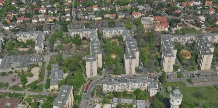 Újpesten több helyen is megtalálható a Modern nagyváros lakótelepek karakterterület. Legfontosabb közülük a Központi lakótelep és a Pozsonyi utcai lakótelep.