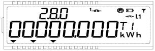 8.0 00000000 kwh 00000.000 kwh Három tizedes felbontás a mérő bekapcsolás után 5 percig látható! 00000000 kwh 00000.000 kwh Három tizedes felbontás a mérő bekapcsolás után 5 percig látható! 00000.000 kwh Normál és három tizedes felbontás a mérő bekapcsolás után 5 percig látható!