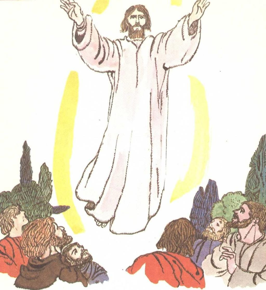 14. JÉZUS VISSZATÉRT AZ ATYÁHOZ Jézus így búcsúzott apostolaitól Ha szeretnétek engem, csak örülnétek annak, hogy az Atyához megyek.