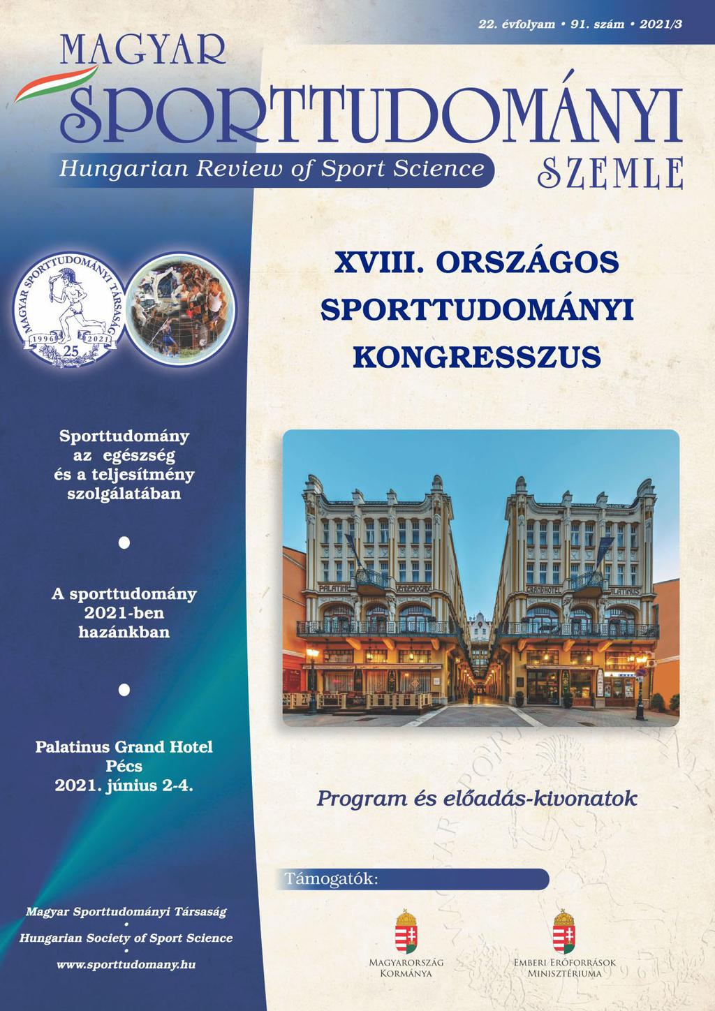 XVIII. ORSZÁGOS SPORTTUDOMÁNYI KONGRESSZUS - PDF Free Download