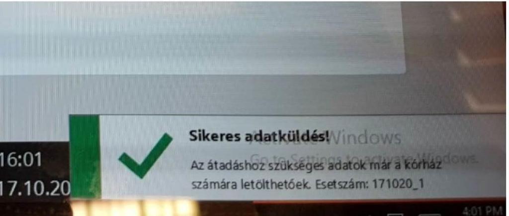 Az OK gombra kattintás után egy perccel szinkronizálási jelentést ad a szoftver.