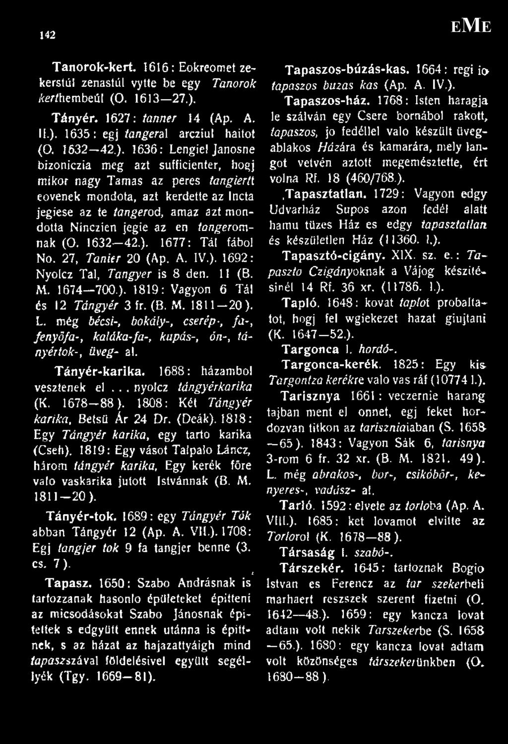 1635: égj tangeral arcziul haitot (O. 1632 42.).