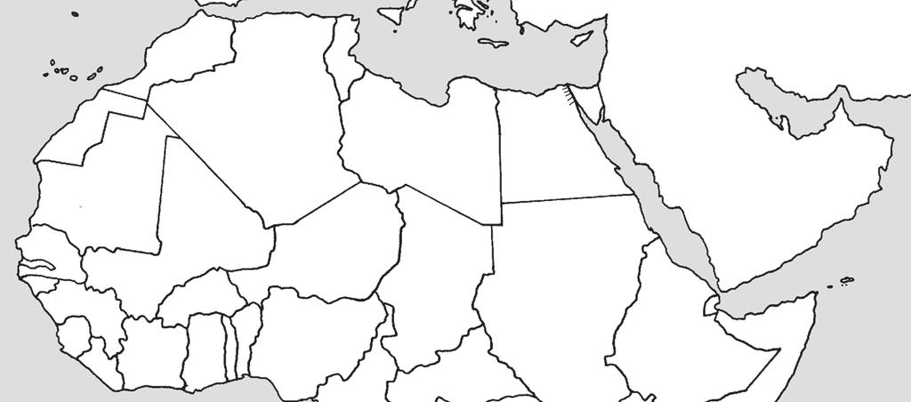 b) Sorold fel a fellendülést gátló tényezőket! A Nílus ajándéka: Egyiptom 1. Gyakorold a térkép használatát! Mely országokat jelölik a betűk Észak-Afrika térképvázlatán? A:... Fővárosa:... B:.