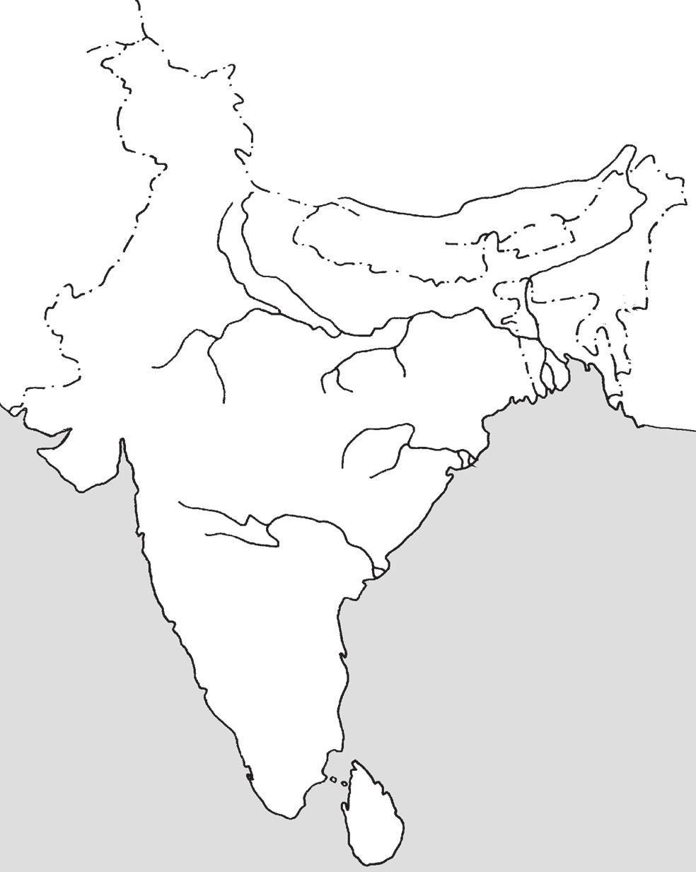 A leggyorsabban növekvő népességű ország: India 1. a) Jelöld be a térképvázlaton India határait! b) Nevezd meg a fővárosát!... c) Határozd meg a pontos helyét!... sz.... ;... h.... c) Jelöld be a térképvázlaton!