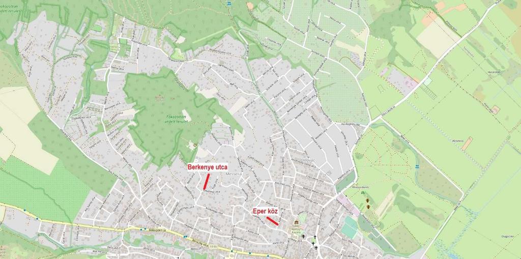 1. Előzmények, a vizsgálat célja Jelen szakmai anyag tárgya Pomázon öt útszakasz kiépítési feltételeinek meghatározása, a műszaki lehetőségek vizsgálata és a várható