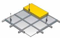 impregnált kivitelben, 10 x 1,2 mm-es PE-Xc térhálósított, oxigéndiffúzió mentes csővel, hátoldalán hőtükörrel Fűtő-hűtő gipszkarton panel, hosszában vágható, 35 mm EPS 200 grafitos szigeteléssel
