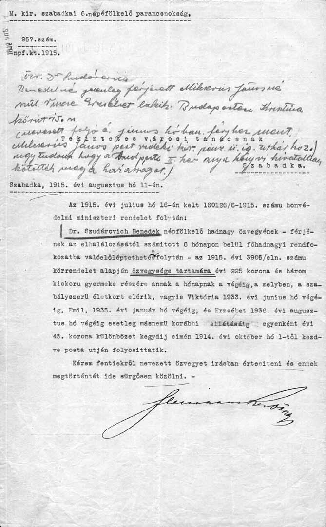 Értesítés a dr.