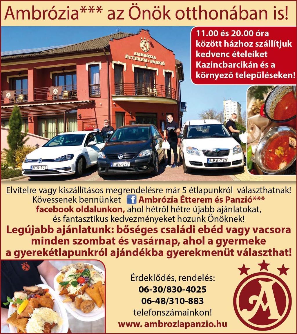Szeretnénk Önöknek megköszönni, hogy bennünket választottak, ezért bevezetésre kerültek Ambrózia ajándék kuponjaink, melyeket Vendégeink éttermi