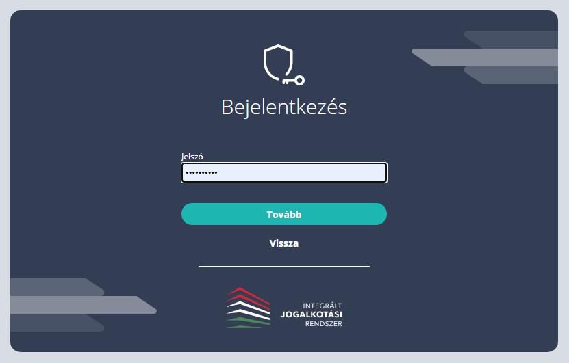 Sikeres bejelentkezés után az IJR átirányítja