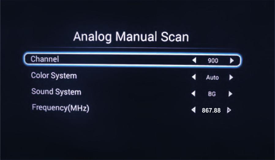 Automatikus szkennelés Az automatikus beolvasás keresni fogja a rendelkezésre álló csatornákat a programokhoz.