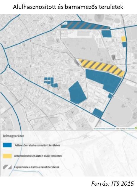 Barnamezős területek A kerület sűrű beépítettsége ellenére a barnamezős területeknek köszönhetően rendelkezik tartalék fejlesztési területekkel, amelyek jövőbeni hasznosítása jelentősen