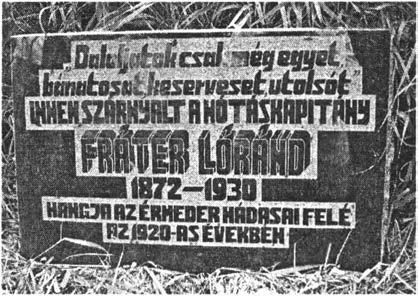 nótáival. Kupán Árpád történész mutatta be Fráter Lóránd életútját.