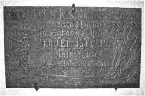 tábla alján: ERDEI N.