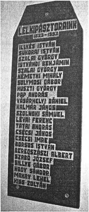KALMÁR JÁNOS SZOLNOKI SÁMUEL LÉVAI FERENC TATAI ANDRÁS CSÉCSI JÁNOS CSÉCSI IMRE BORSOS ISTVÁN