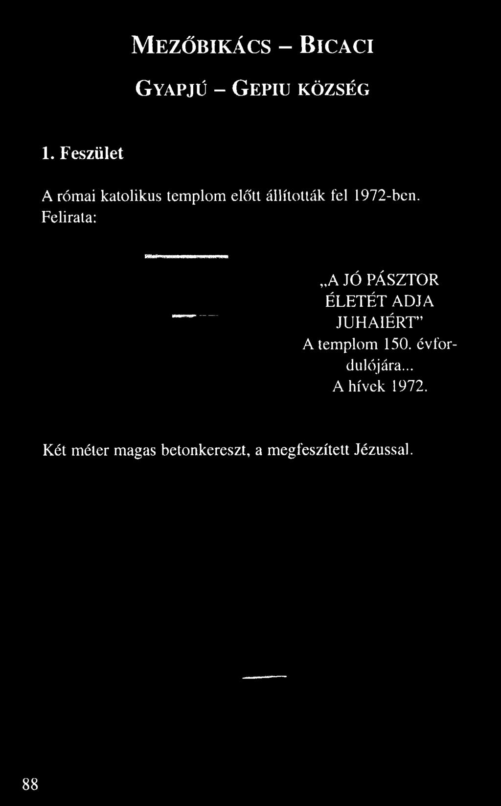 Feszület A római katolikus