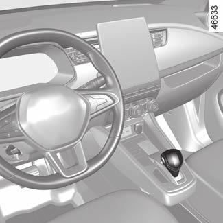 SEBESSÉGVÁLTÓGOMB (1/3) 1 B 4 3 2 3 Elindulás Járó motor mellett a READY üzenet világít a kijelzőegységen 2.2, a sebességváltó automatikusan N fokozatba kapcsol.