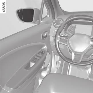 HOLTTÉRFIGYELŐ RENDSZER (2/5) 2 B 3 D 3 C 4 D Bekapcsolás/kikapcsolás A gépkocsi álló helyzetében, járó motor mellett a 2 multimédia képernyőn válassza ki a Beállítások menü Jármű fülét, majd