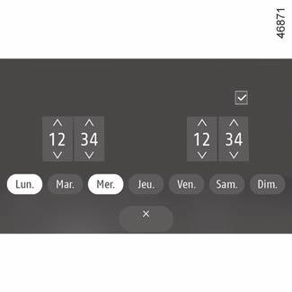 ELEKTROMOS GÉPKOCSI: töltés programozása (2/2) 5 6 Elektr. jármű programozás Program A feltöltés időzítése 1.