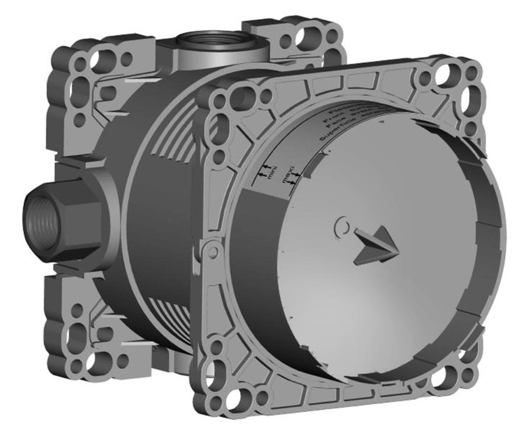 les brides de fixation sont ajustables IT Le flange di fissaggio sono regolabili secondo la profondità di incasso EN The mounting flanges are adjustable according to the depth of the