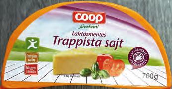 Laktózmentes Trappista sajt 2499Ft/kg