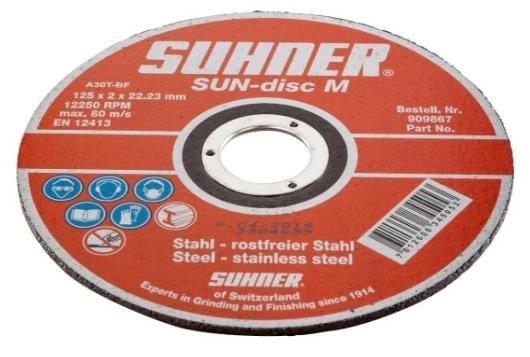 SUN-disc M vágókorongok a sokoldalú felhasználáshoz acélhoz