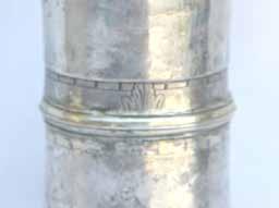 Felirat: DUSKAS ANDRAS CZINALTATTA IO AKARATTIABOL 1609. Jelzés EP. Készült: 17. század, Debrecen EP mester Méretek: talp átm.: 7,5 cm száj átm.: 13,5 cm m.