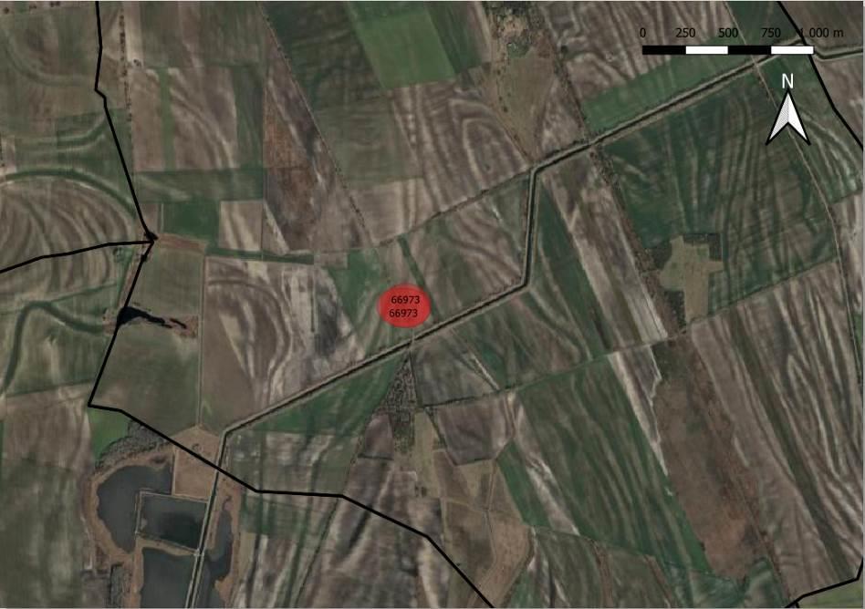 5. ábra: Az Nyi 66973 lelőhely 2021ben (Google Earth) Nyilvántartásban nem szereplő régészeti lelőhelyek Kiskunlacháza területén 2012ben Pálóczi Horváth András, majd 2015óta Rácz