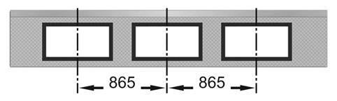 Ablakok Ablakok sz. Nyílásszélesség 1 2050 2134 mm 2 2135 2999 mm 3 3000 3864 mm 4 3865 4729 mm 5 4730 5594 mm 6 5595 6459 mm 7 6460 7324 mm 8 7325 8000 mm Opcionális: Egy ablak egy szekció közepén.