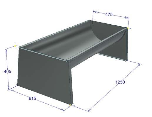 6000mm Szélesség: 600mm