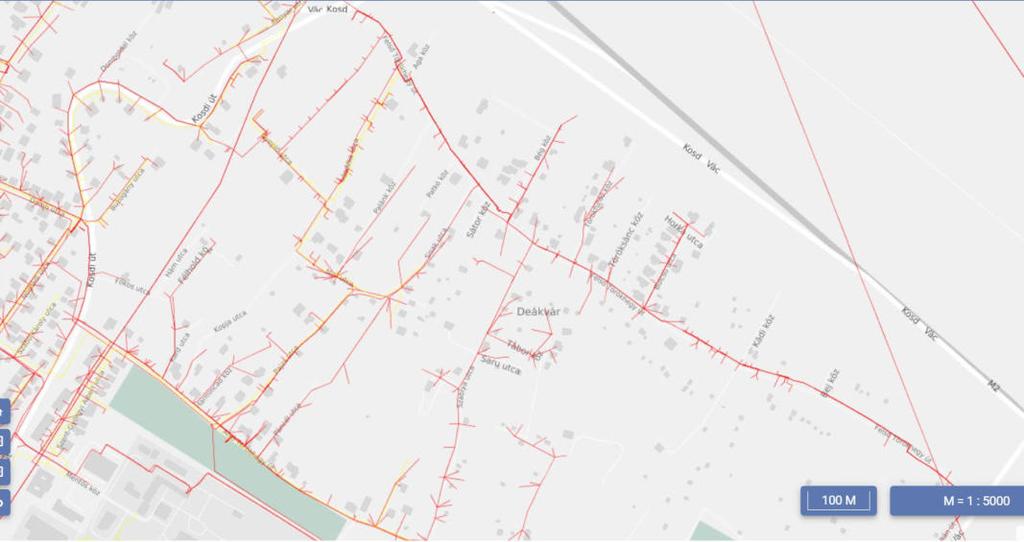 2.7.2 Energiaközművek Gázellátás: A település szolgáltatója a TIGÁZ-DSO Földgázelosztó Kft.