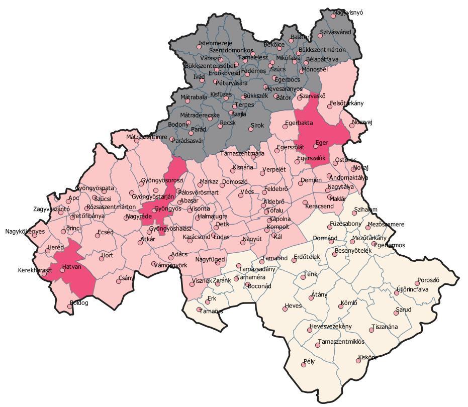 Kiemelt kedvezményezett által koordinált fejlesztések Heves Megyei Önkormányzat, Magyar Közút NZrt.