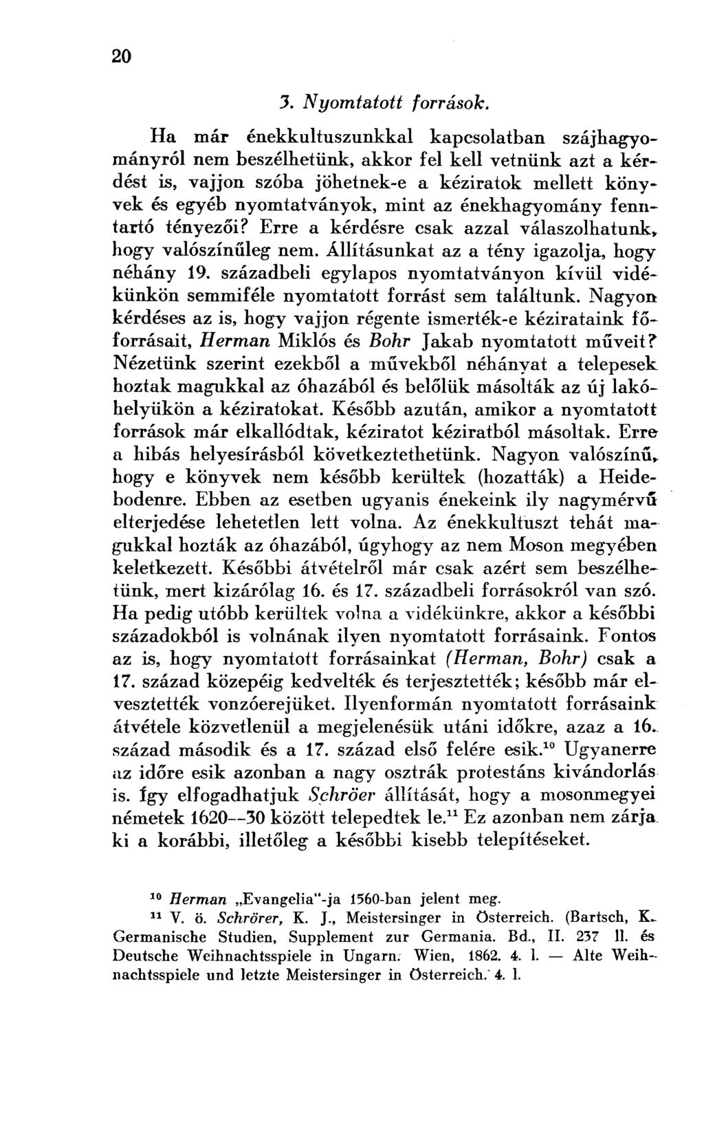 3. Nyomtatott források.