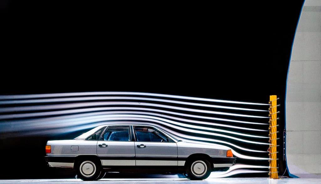 industry firsts - streamlined aerodynamics on a production car, full galvanized steel body that allowed Audi to offer