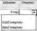 így adhatjuk meg, hogy melyik tevékenység melyik