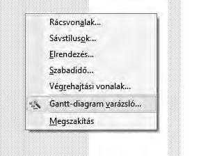 szabadidőnek a megjelenés/szín/mintázat/naptár beállításainak lehetőségeit. 91. ábra Szabadidő megjelenítésének formázása 92.
