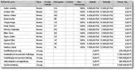 Rendeljük az erőforrásokat a tevékenységekhez! (19.