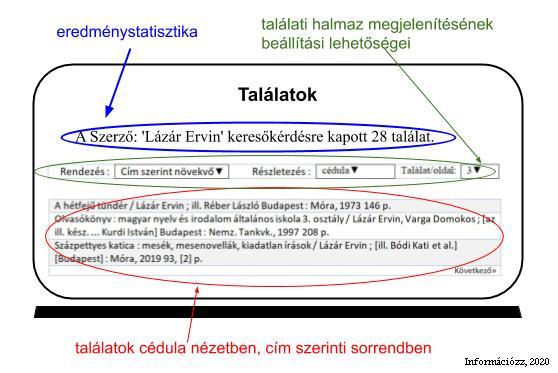 adatbázis lehetőséget ad a halmaz rendezésére is.