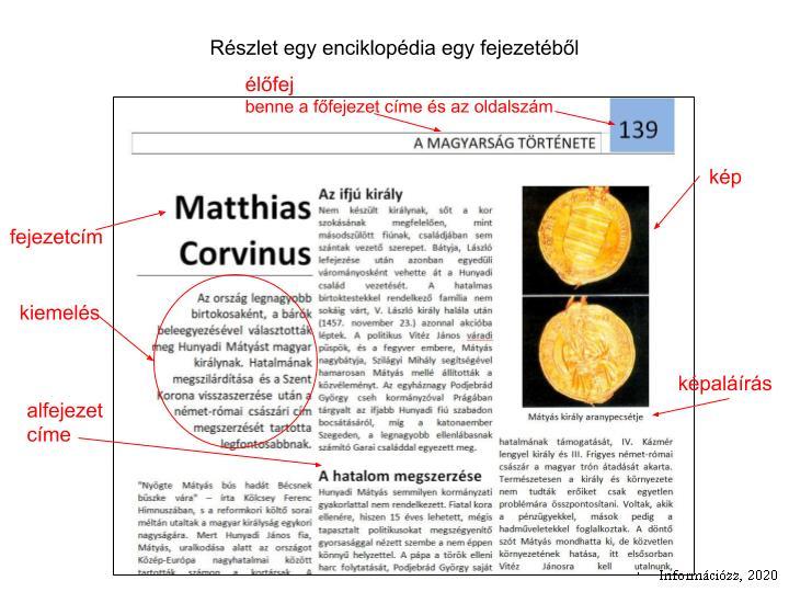 mutatója és annak