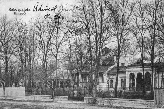 A rákospalotai Villasor a századforduló környékén.