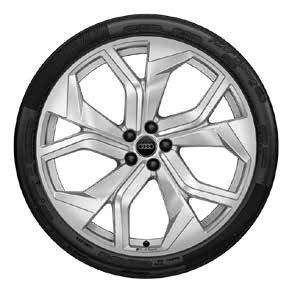 599 Ft AUDI 5-Y-Speichen-Rotor-Design 10,5 x 23'' 5/112/18, schwarz
